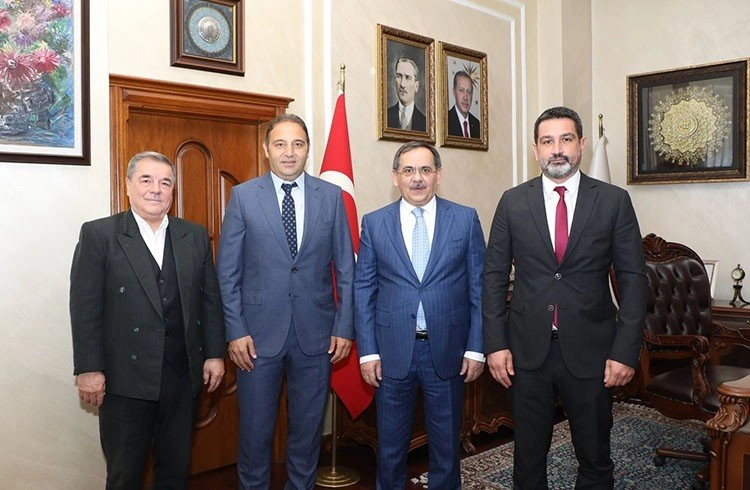 Samsunspor'dan Başkan Demir'e ziyaret... Görseli