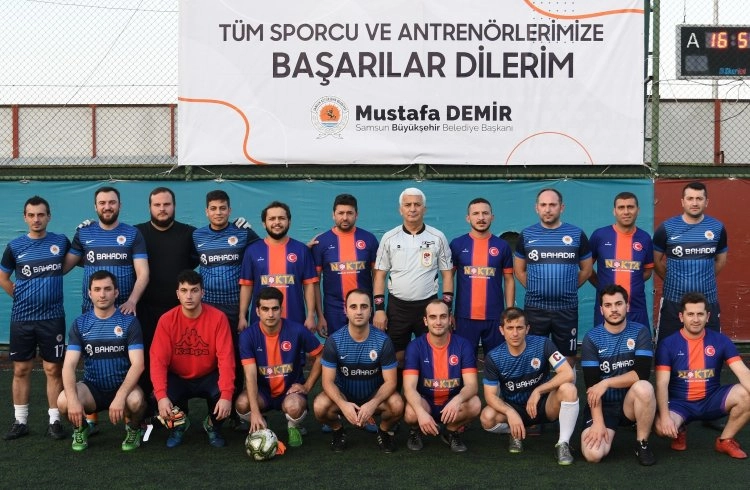 Samsun Büyükşehir Belediyesi'nde spor turnuvaları başladı... Görseli