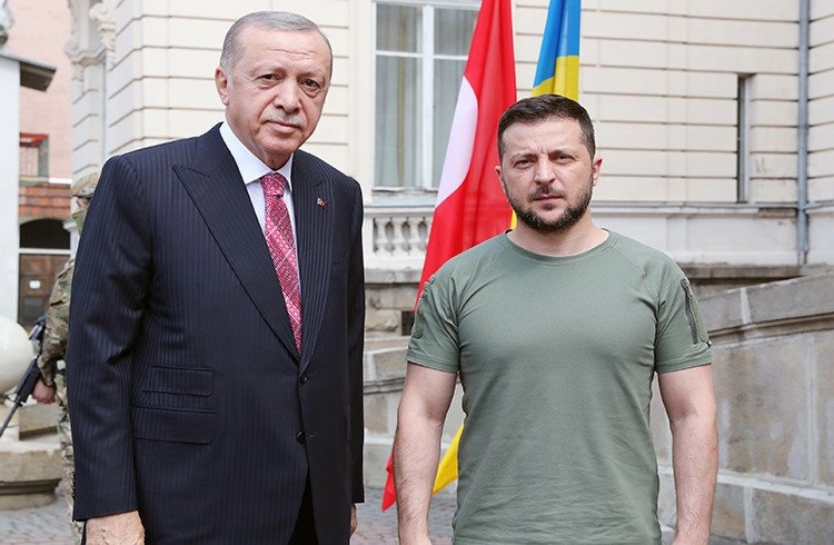 Cumhurbaşkanı Erdoğan, Lviv'de Zelenskiy ile görüştü Görseli