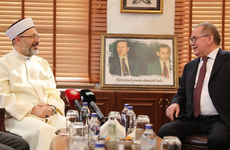 Diyanet İşleri Başkanı Prof. Dr. Ali Erbaş Başkan Demir’i Ziyaret Etti Görseli