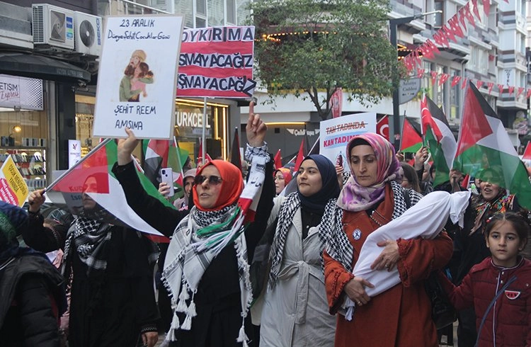 Samsun'da İsrail protestosu Görseli