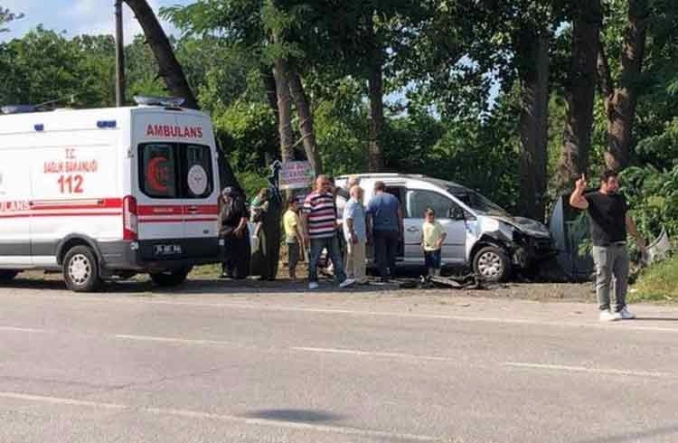 Samsun'da trafik kazası: 2 yaralı Görseli